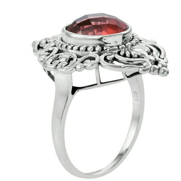 SOLD SALMON QUARTZ RING - Picture 5 of 8